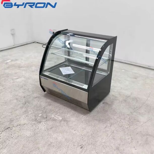 Byron High Quality Commercial Stainless Steel Freezer Cake Cabinet Fridge showcase for Bakery Dessert