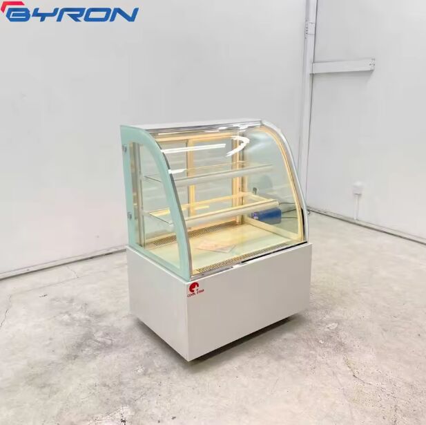 Bakery Display Cake Refrigerated Cold Food Bars Counter Cabinet Cake Showcase with Glass Doors for Commercial Cake Shops