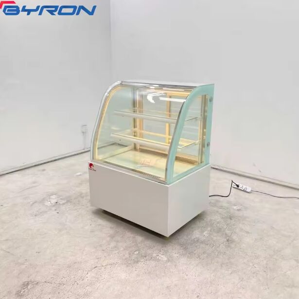 Bakery Display Cake Refrigerated Cold Food Bars Counter Cabinet Cake Showcase with Glass Doors for Commercial Cake Shops