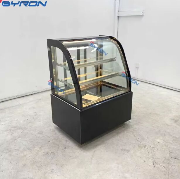 Bakery Display Cake Refrigerated Cold Food Bars Counter Cabinet Cake Showcase with Glass Doors for Commercial Cake Shops