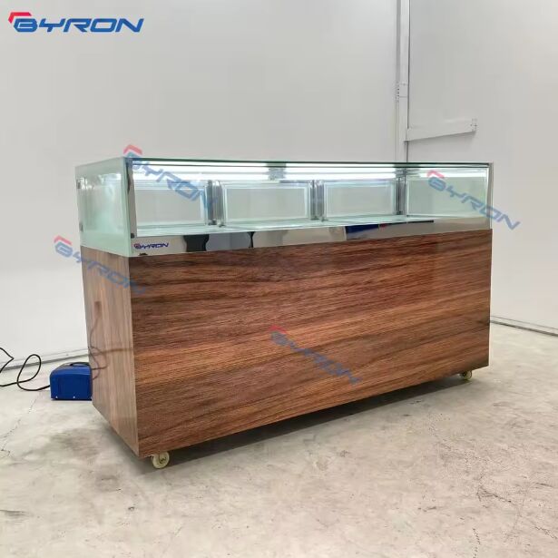 Single Layer Bakery Refrigerated showcase Cake Display Cake Chiller Counter Display Glass Door Fridge on Counter