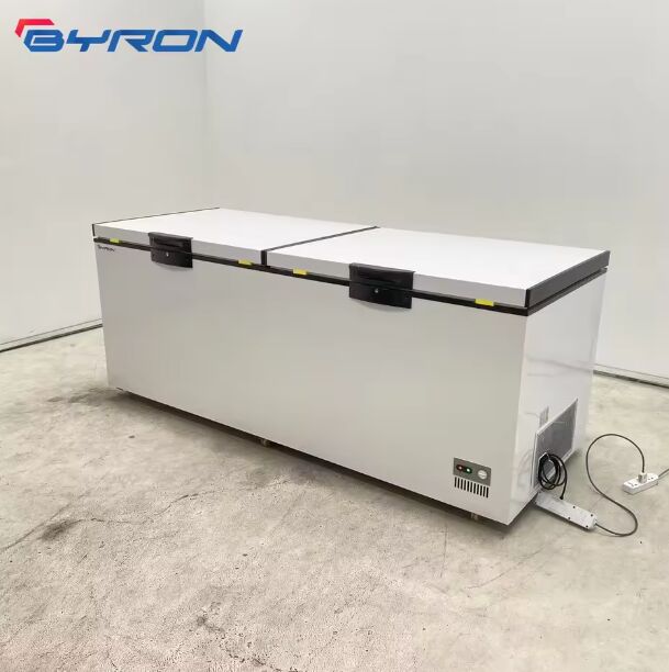 Commercial Chest Freezer Direct Cooling 1-4 Doors Refrigerator for Fresh Frozen Food Storage Horizontal Freezer for Supermarket