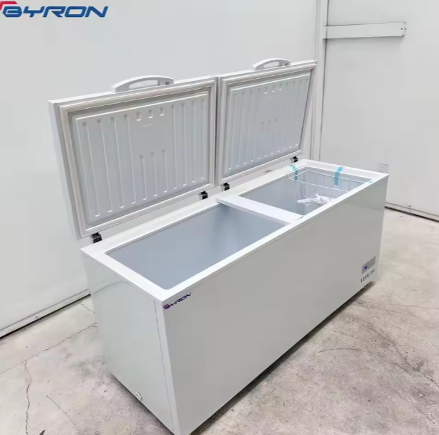 Commercial Chest Freezer -20℃ Deep Freezer for Frozen Pizza & Ready Meal Storage in Supermarket Frozen Aisles