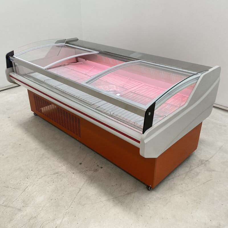 Single-Temperature Meat Cooler Display Refrigerated Showcase for Fresh Meat Storage for Meat Shops and Delis