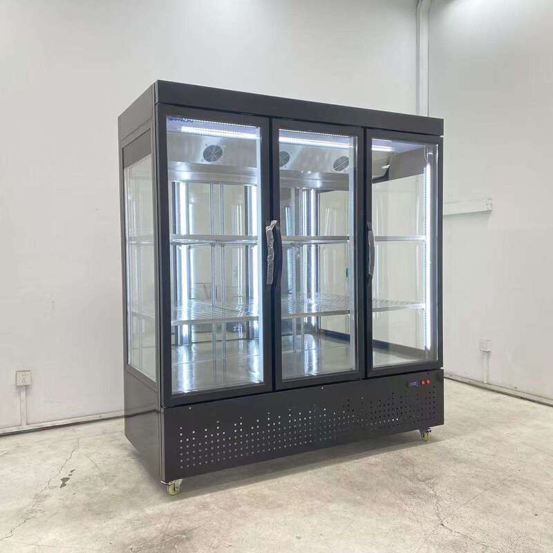 Flower Display Refrigerator Cabinet Glass Door Display Cooler with Digital Display and Air Cooling