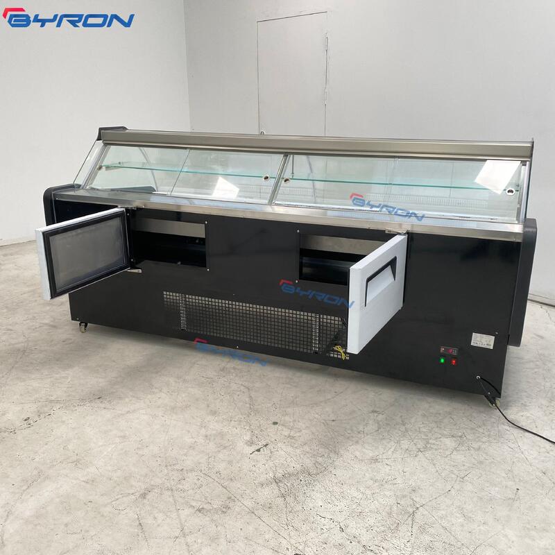 CE Certified Commercial Deli 0-8℃ Air Cooling Chilled showcase Used for Supermarket Food showcase