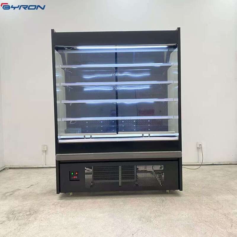 BYRON Air Curtain Open Display Fridge Environmental Supermarket Commercial FreeStanding Refrigeration Equipment