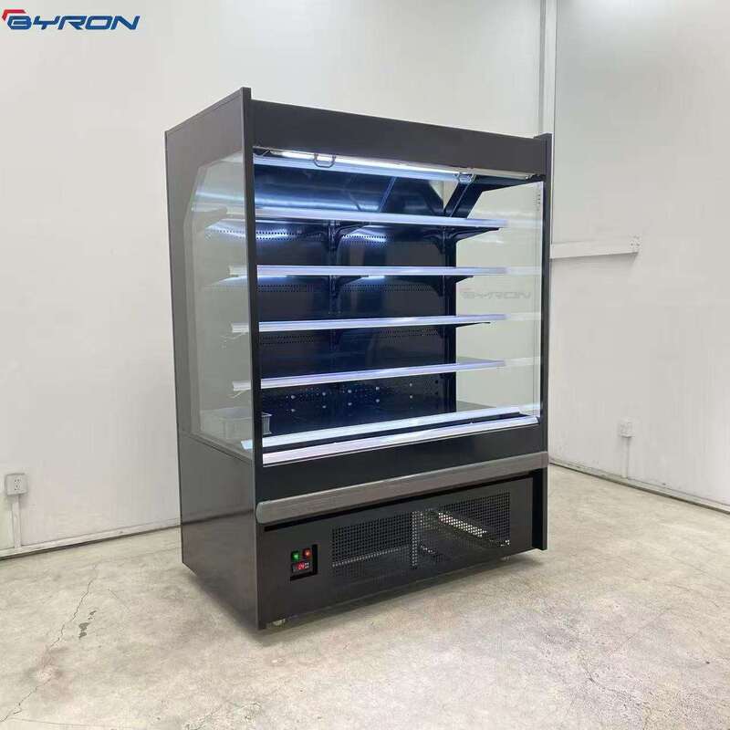 BYRON Air Curtain Open Display Fridge Environmental Supermarket Commercial FreeStanding Refrigeration Equipment