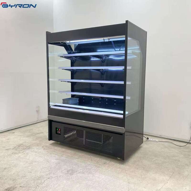 BYRON Air Curtain Open Display Fridge Environmental Supermarket Commercial FreeStanding Refrigeration Equipment