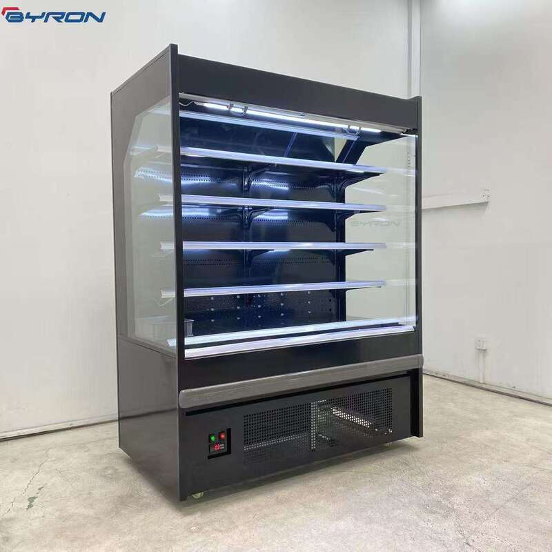 BYRON Air Curtain Open Display Fridge Environmental Supermarket Commercial FreeStanding Refrigeration Equipment