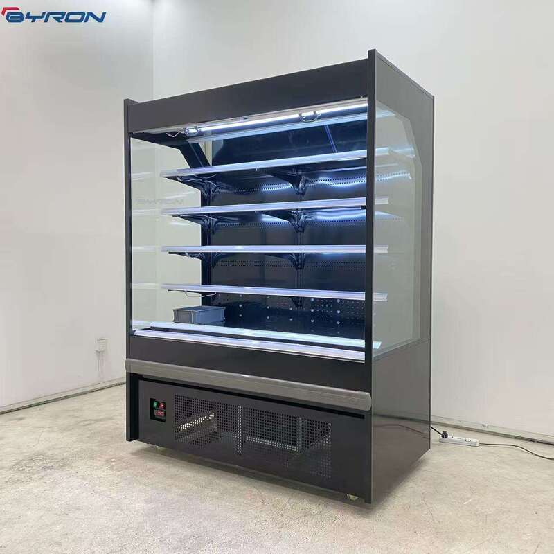 BYRON Air Curtain Open Display Fridge Environmental Supermarket Commercial FreeStanding Refrigeration Equipment