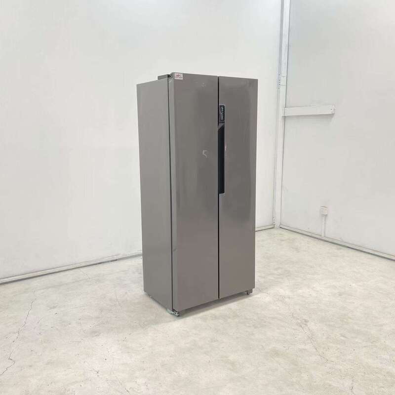 Double Door Chest Refrigerator with Fan Cooling and Digital Display Double Temperature Upright Freezer for Home & Hotel Use