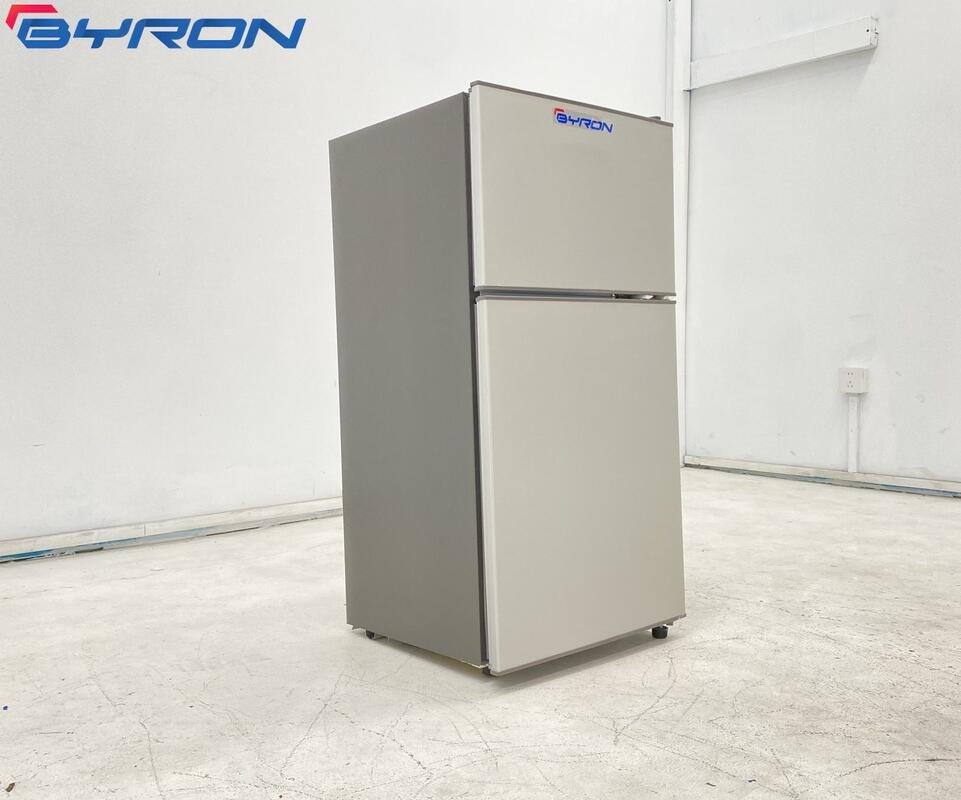 Double Door Chest Refrigerator with Fan Cooling and Digital Display Double Temperature Upright Freezer for Home & Hotel Use