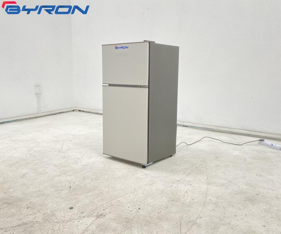 Double Door Chest Refrigerator with Fan Cooling and Digital Display Double Temperature Upright Freezer for Home & Hotel Use