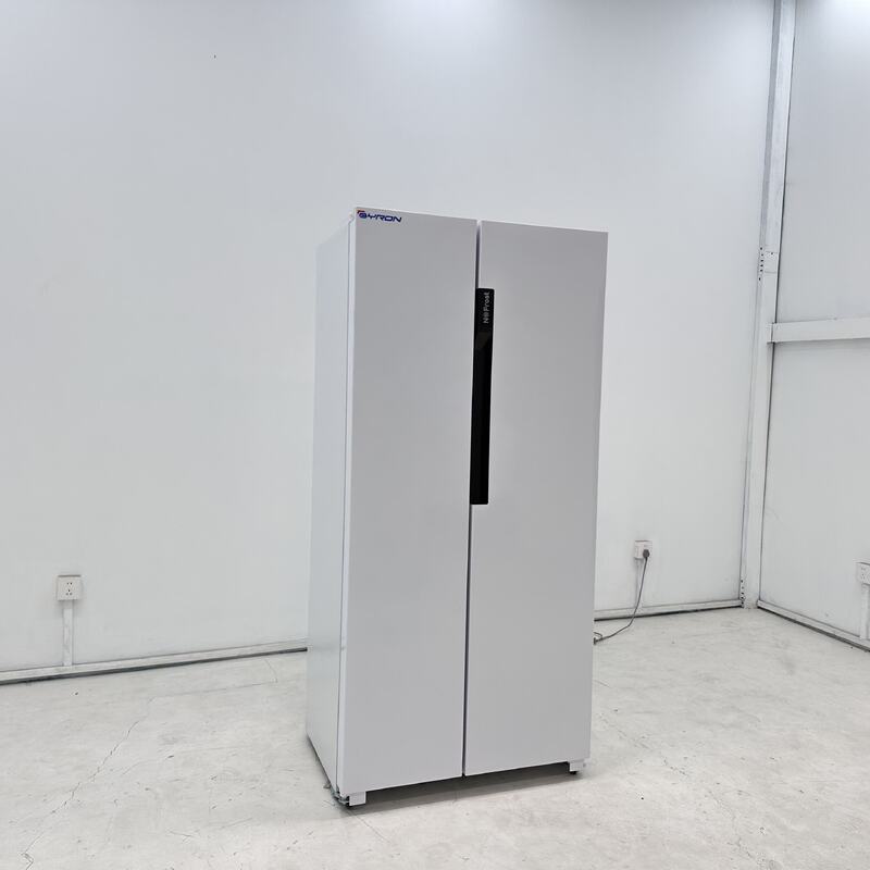 Double Door Chest Refrigerator with Fan Cooling and Digital Display Double Temperature Upright Freezer for Home & Hotel Use