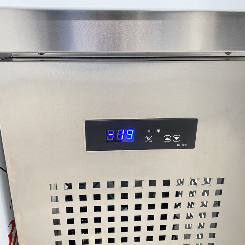 Stainless Steel Refrigerator with Light Box and Double Doors, Suitable for Hot Pot and Spicy Hot Pot Restaurants.