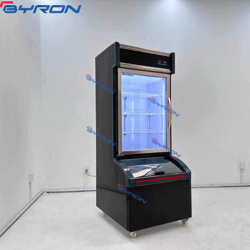Supermarket Display Fridges Commercial Refrigerator Drink Cooler Glass Display Refrigerator