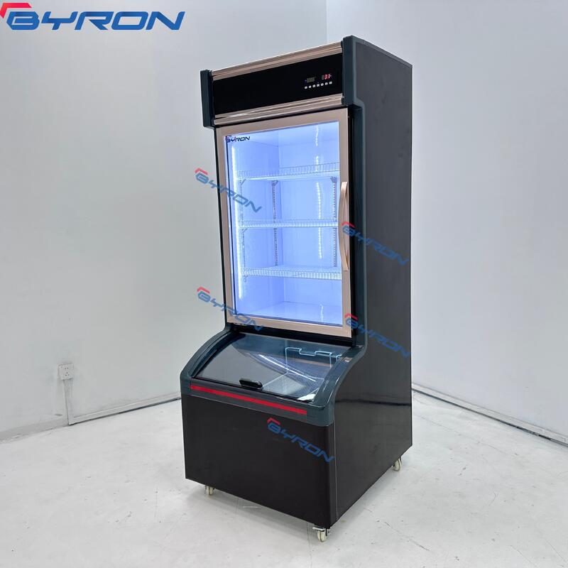 Supermarket Display Fridges Commercial Refrigerator Drink Cooler Glass Display Refrigerator