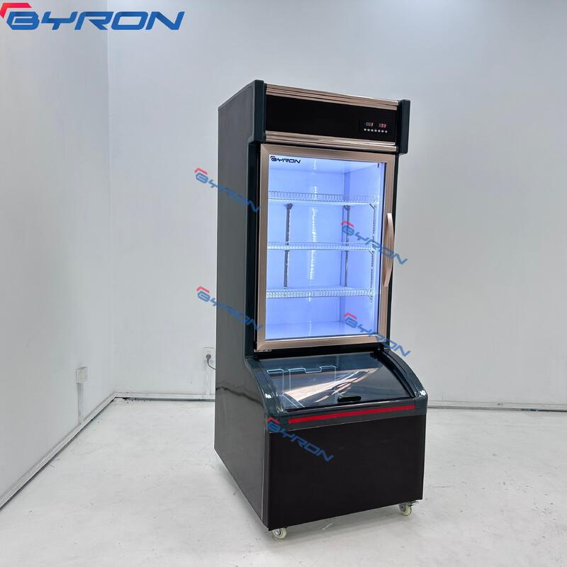 Supermarket Display Fridges Commercial Refrigerator Drink Cooler Glass Display Refrigerator