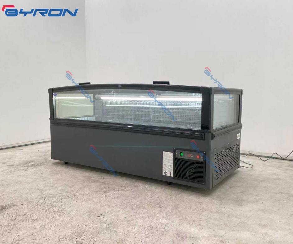 Island Display Refrigeration Equipment Combine Island Freezer Glass Portable Outdoor Compressor Sliding Door Garage Double Doors