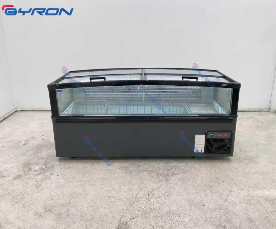 Island Display Refrigeration Equipment Combine Island Freezer Glass Portable Outdoor Compressor Sliding Door Garage Double Doors