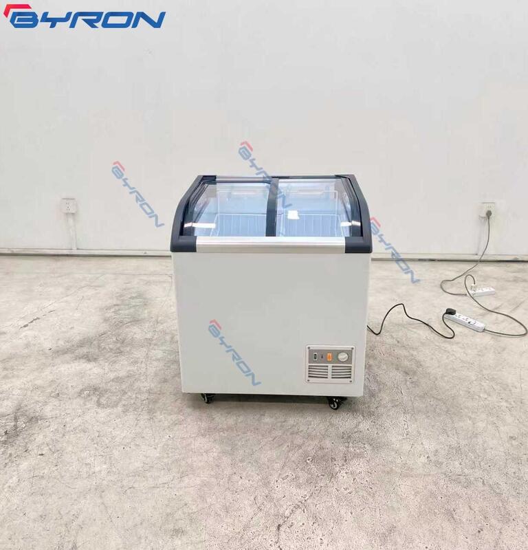 Hot Selling Glass Door Horizontal Popsicle Display Freezer Refrigerator Ice Cream Freezer for Convenience Store